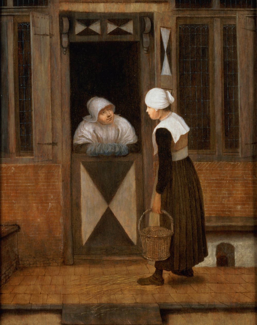 Rozhovor v ulici od Jacobus Vrel or Frel