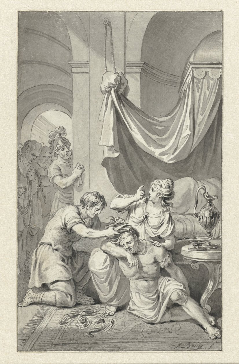 Samson a Dalila od Jacobus Buys