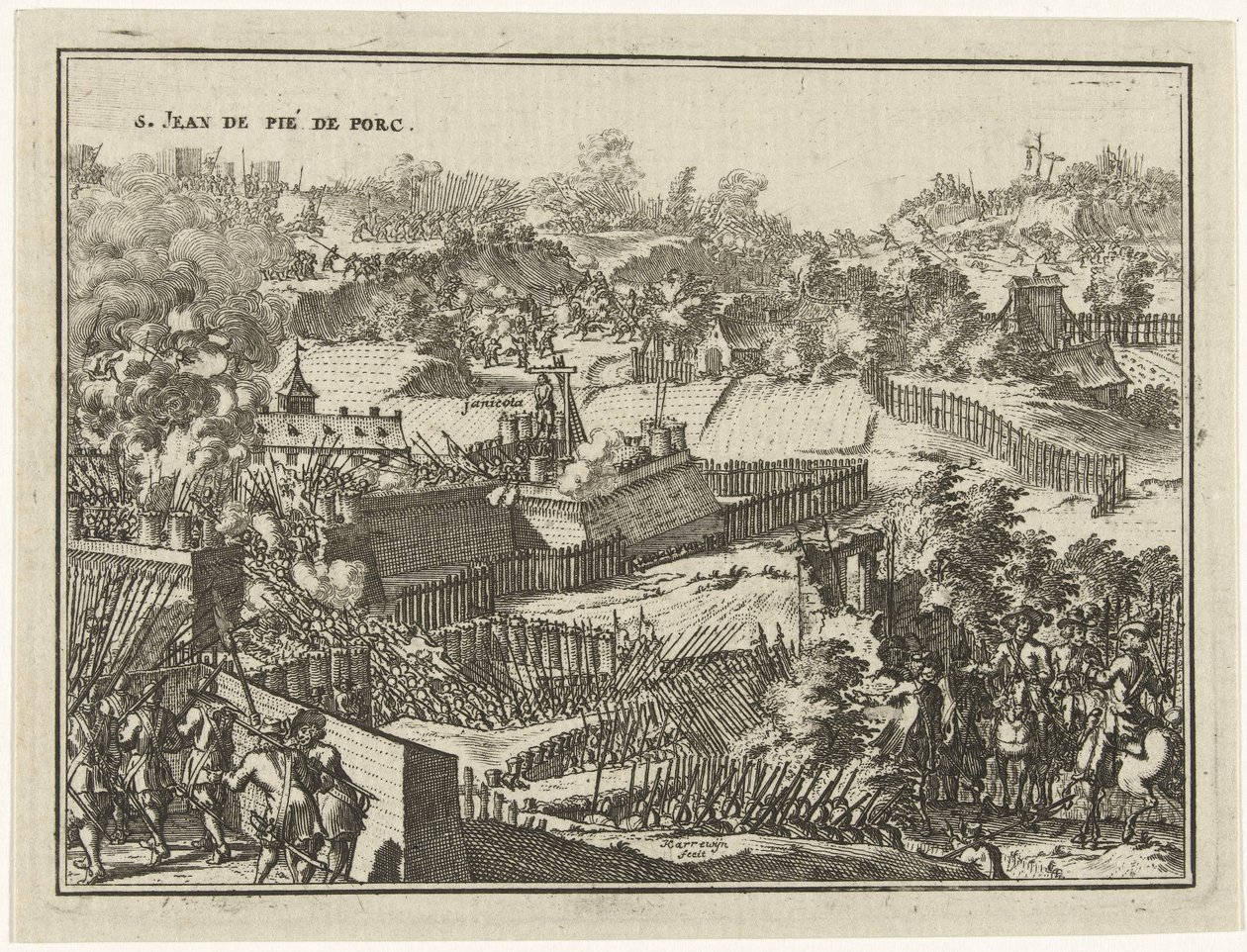 Dobytí S. Jean de Pié de Porc od Jacobus Harrewijn