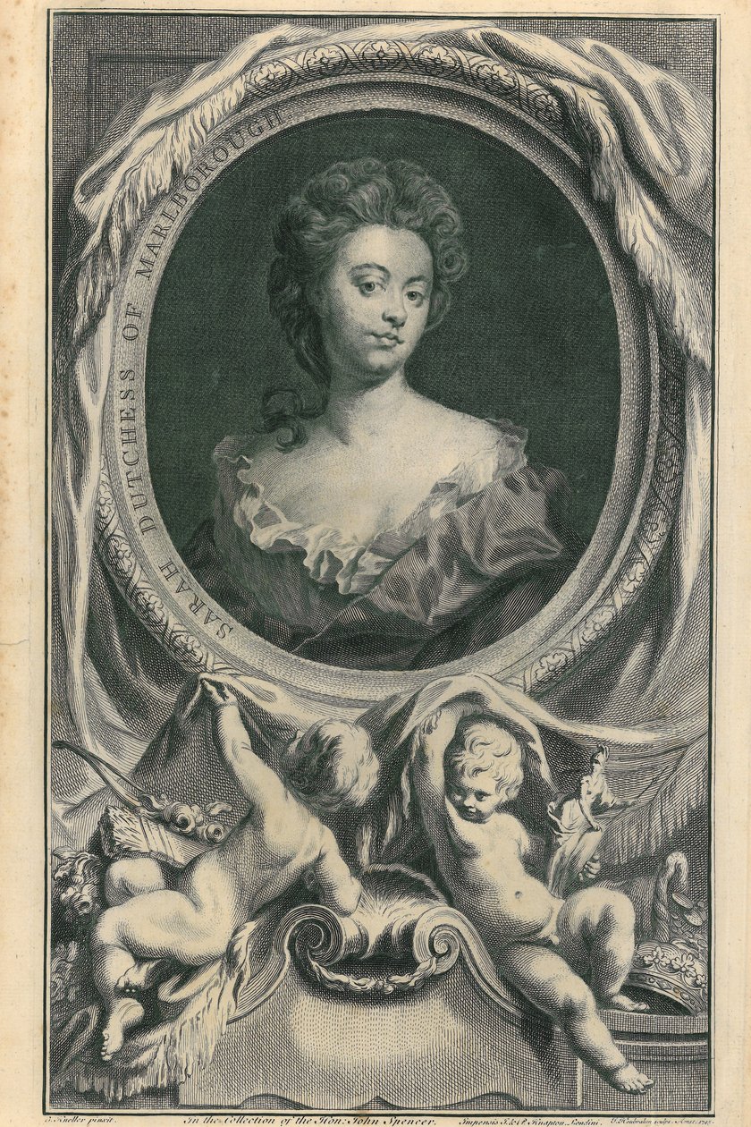 Vévodkyně z Marlborough, 1745 od Jacobus Houbracken