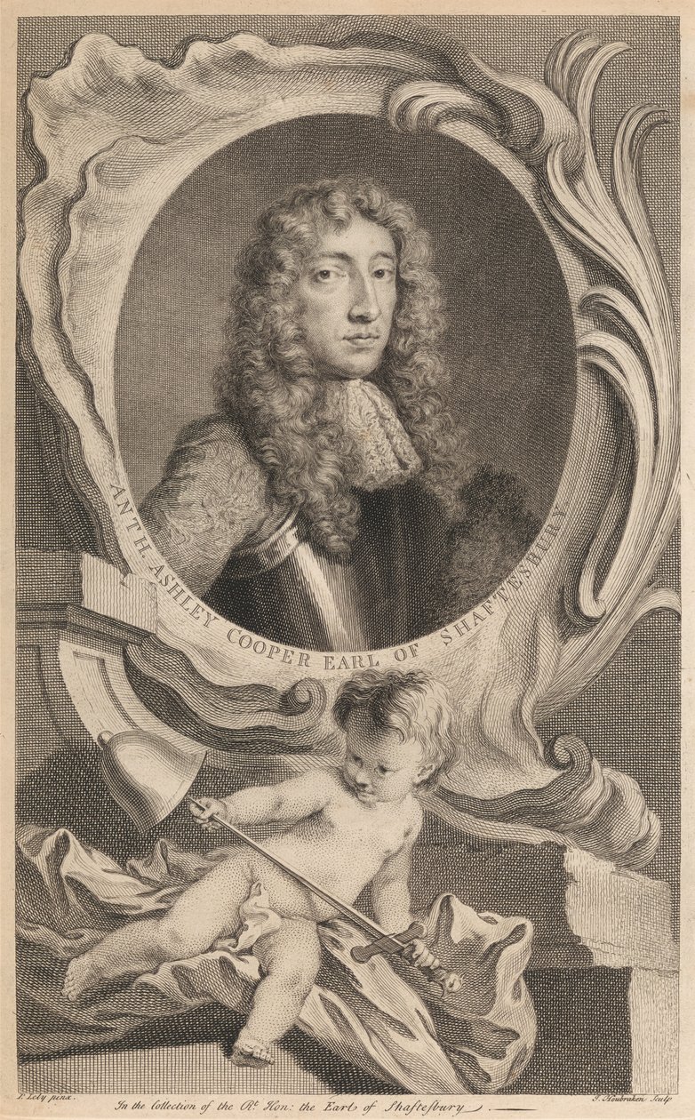 Anthony Ashley Cooper, hrabě ze Shaftesbury od Jacobus Houbraken