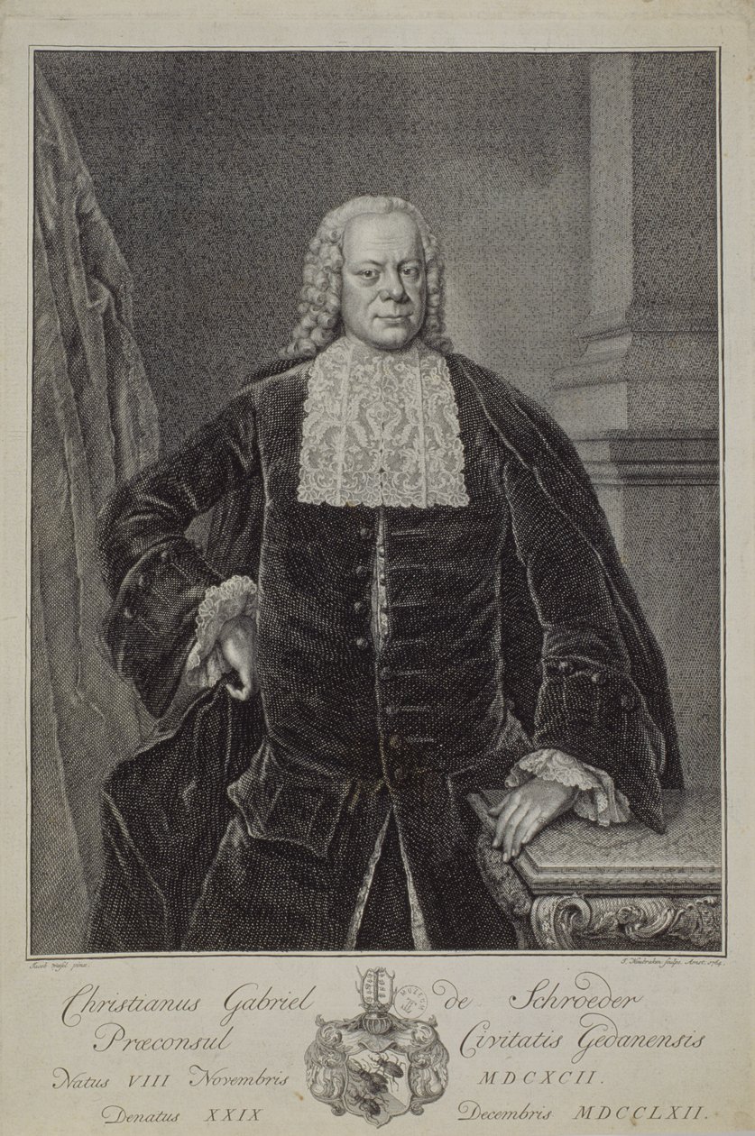 Christian Gabriel Schroder, 1764 od Jacobus Houbraken