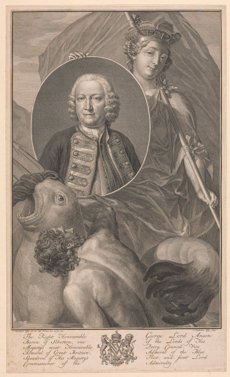 George Lord Anson od Jacobus Houbraken