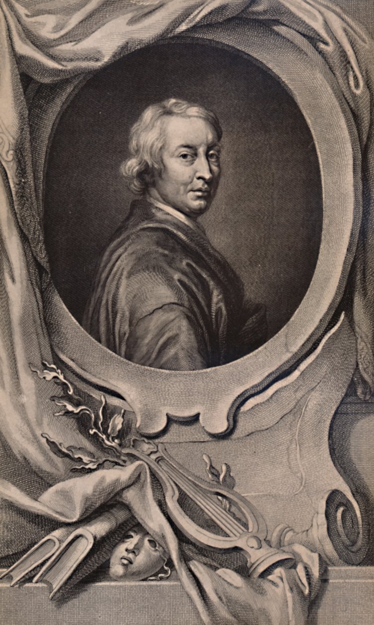 John Dryden, anglický básník a dramatik, c1743 1894 od Jacobus Houbraken