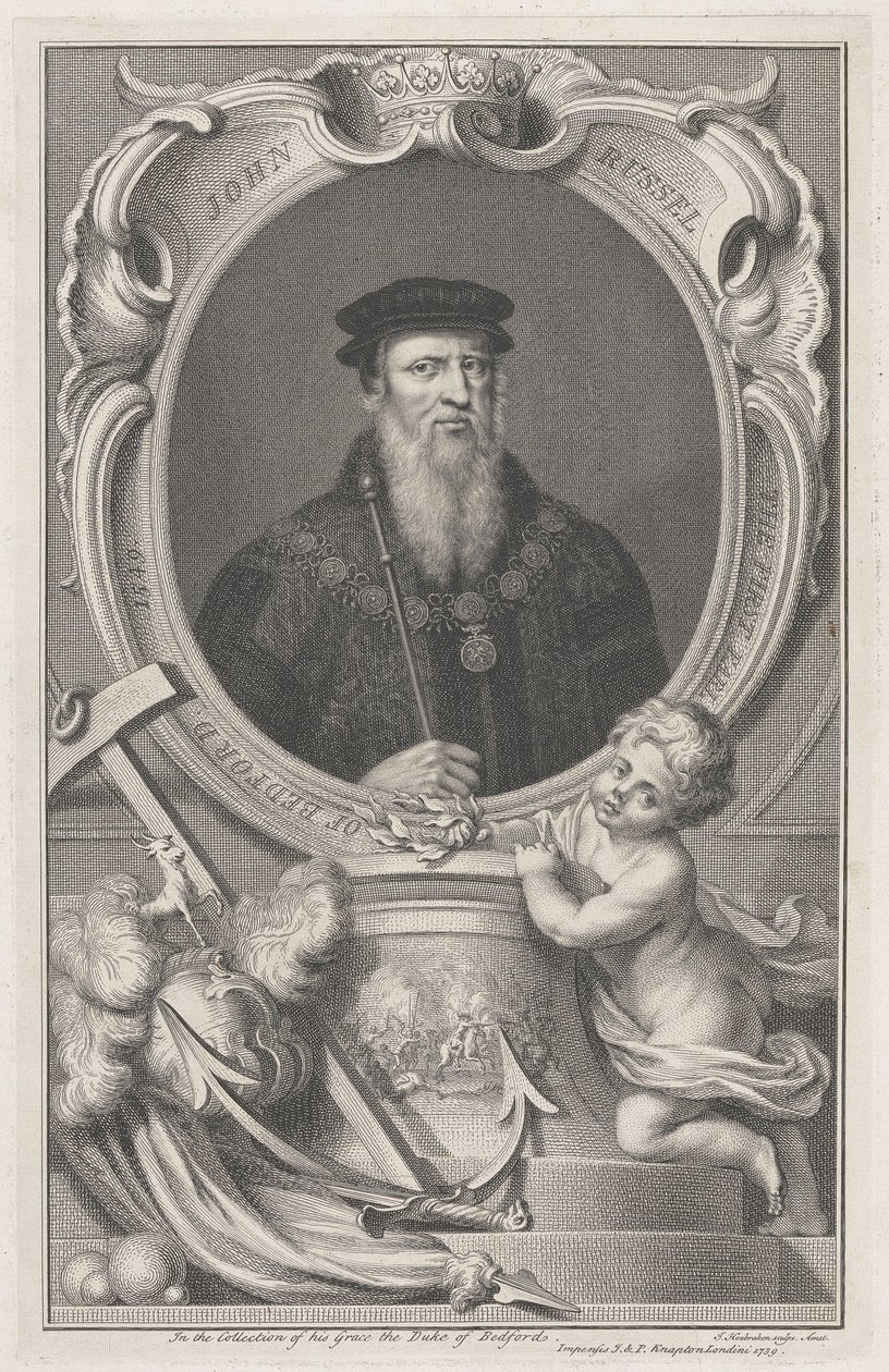 John Russell, první hrabě z Bedfordu od Jacobus Houbraken