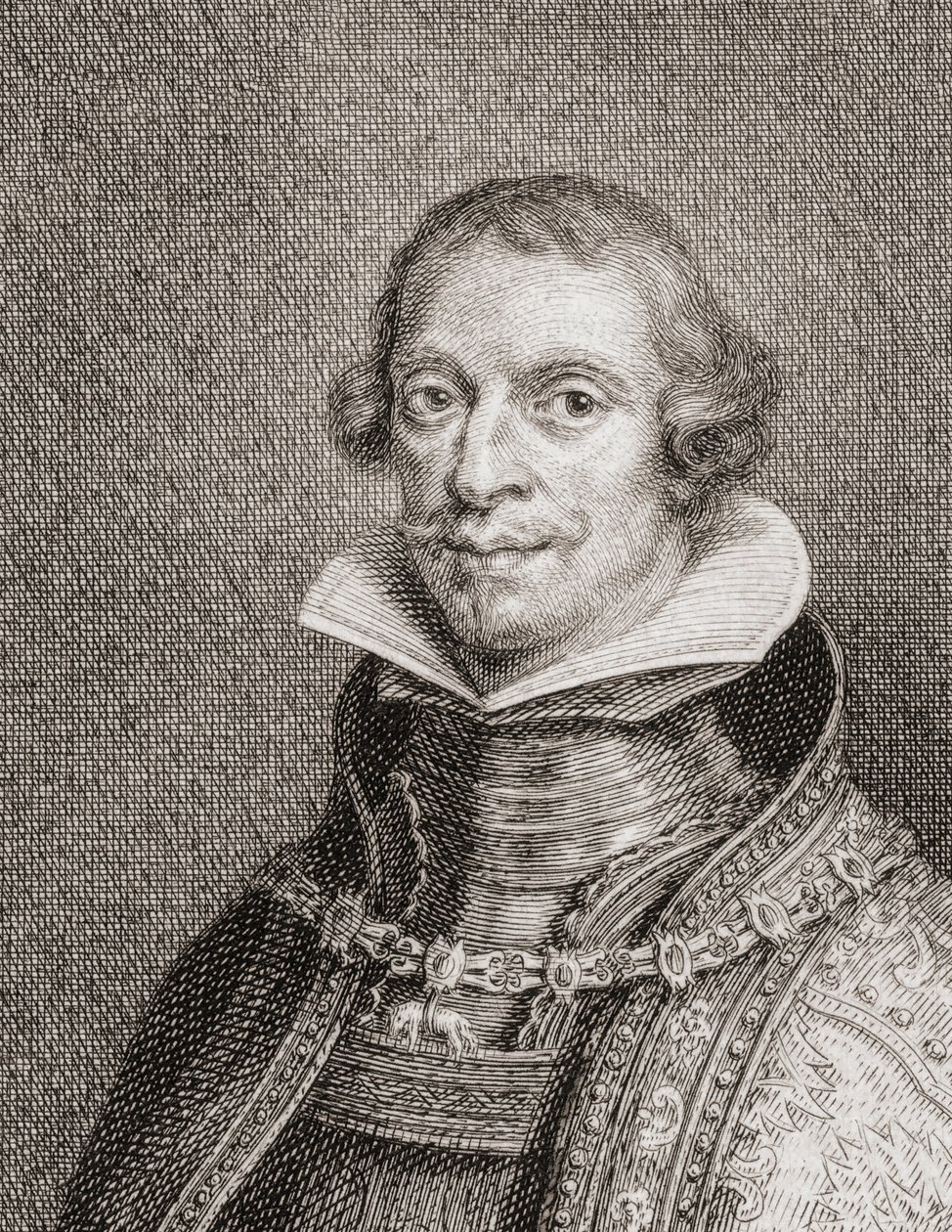 Španělský král Filip IV., Felipe IV., Portrét (rytina) od Jacobus Houbraken