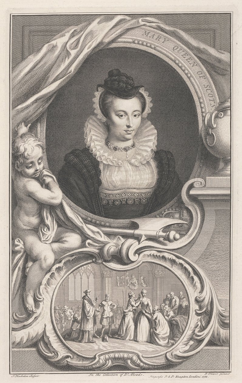 Marie Stuartovna, královna skotská od Jacobus Houbraken