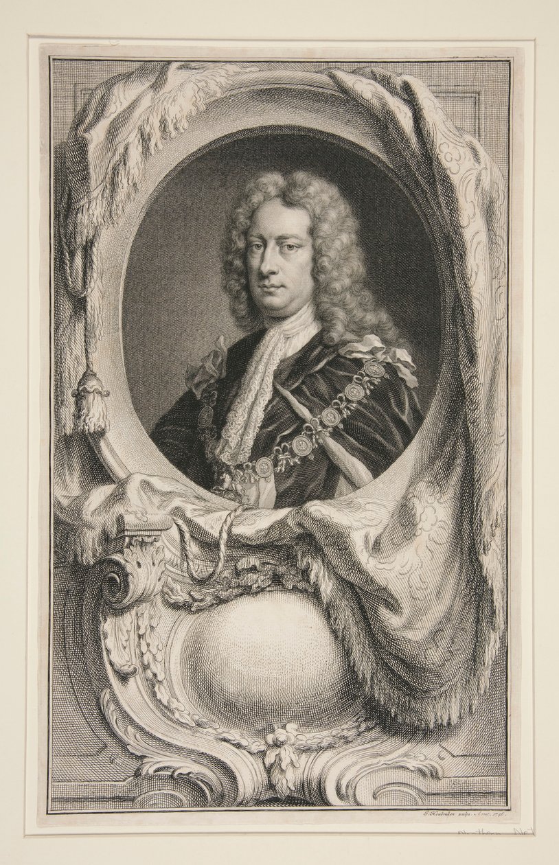 Portrét od Jacobus Houbraken