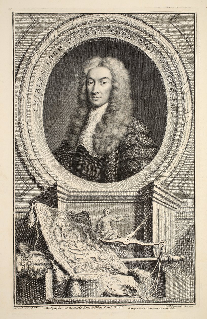 Portrét Charlese, lorda Talbota, ilustrace z 