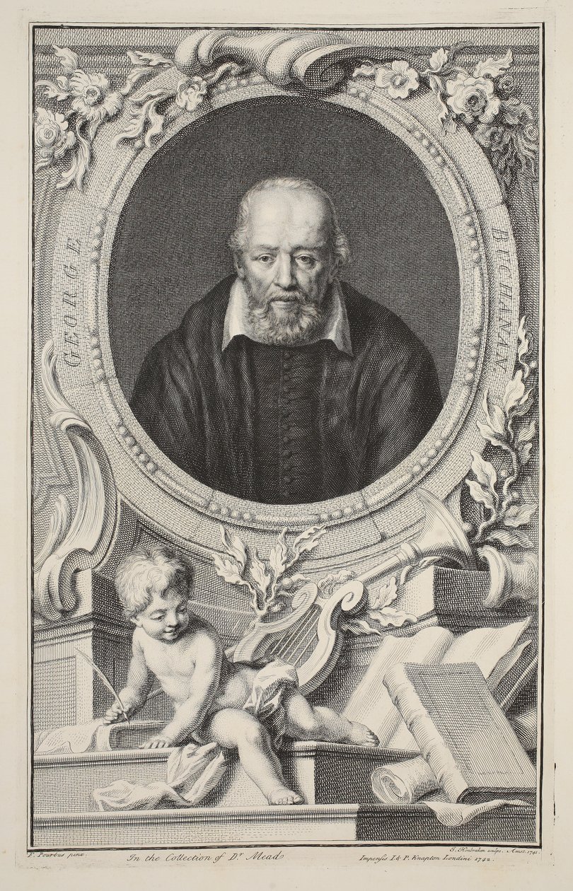 Portrét George Buchanana podle Franse Pourbuse, ilustrace z 