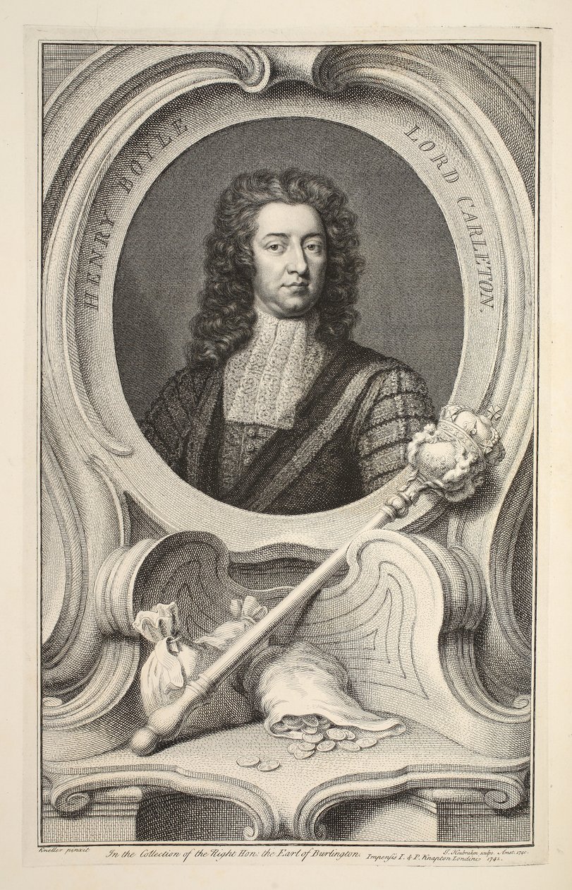 Portrét Henryho Boylea, lorda Carletona, ilustrace z 