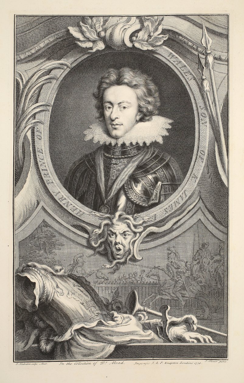Portrét Henryho, prince z Walesu, ilustrace z 