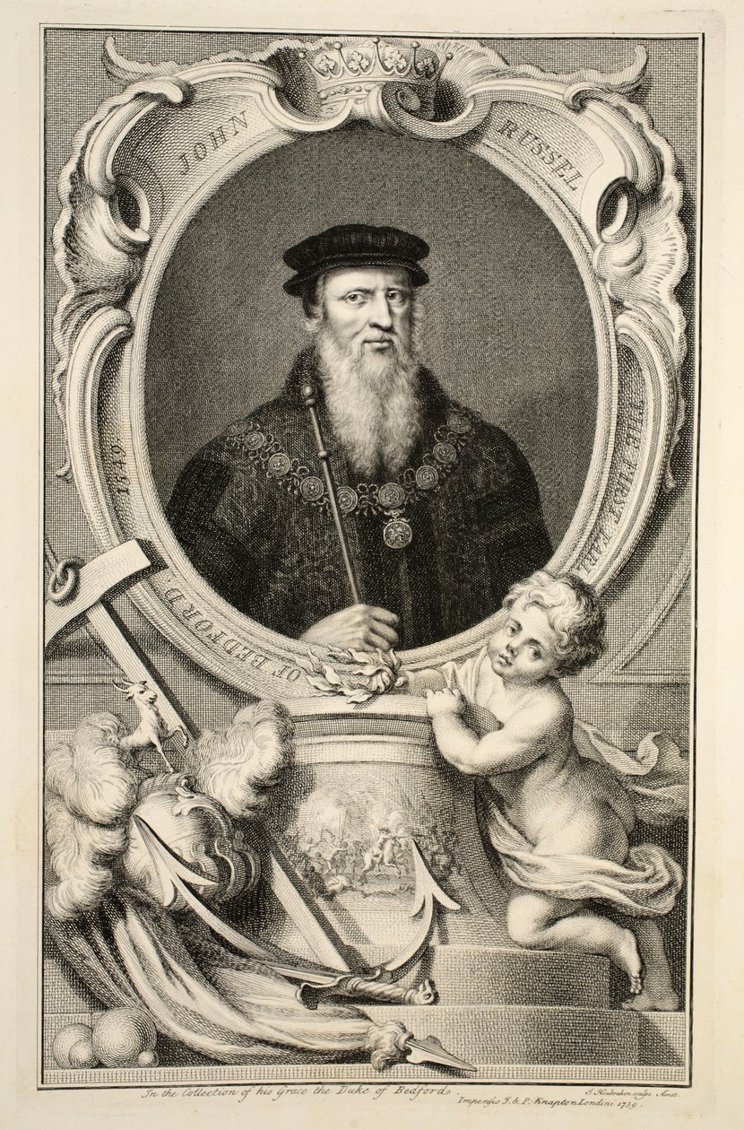 Portrét Johna Russella, ilustrace z 