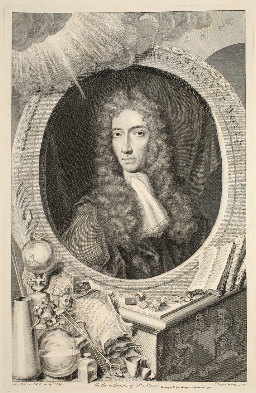Portrét Hon. Robert Boyle, ilustrace z 