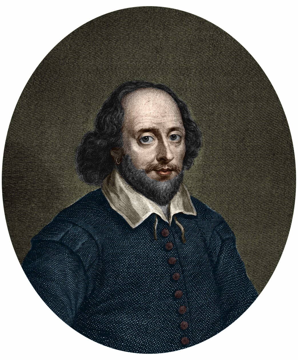 Portrét Williama Shakespeara (1564-1616), anglického spisovatele. Rytina Jacobuse Houbraken 1747. od Jacobus Houbraken