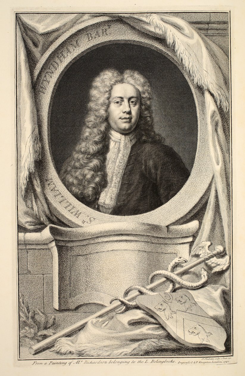 Portrét Williama Wyndhama, ilustrace z 