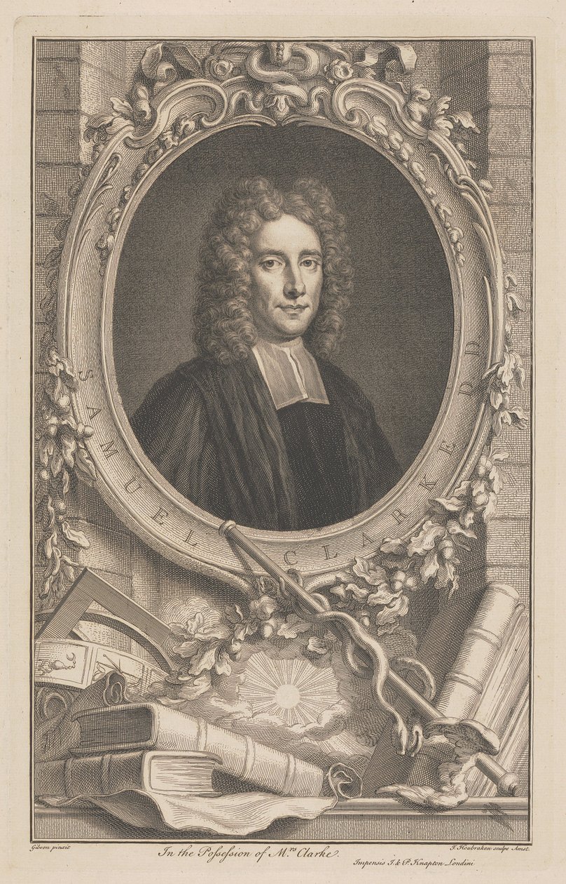 Samuel Clarke od Jacobus Houbraken