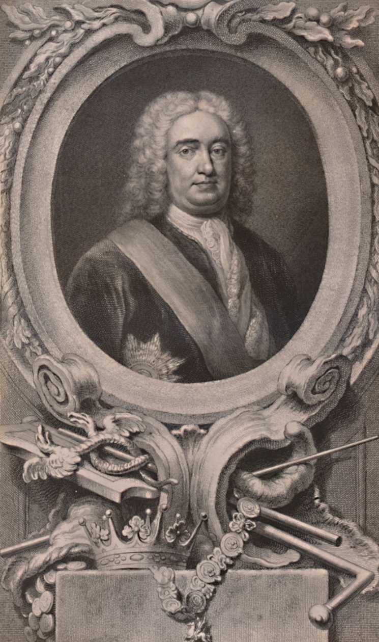 Sir Robert Walpole, anglický státník a předseda vlády, c1746 1894 od Jacobus Houbraken