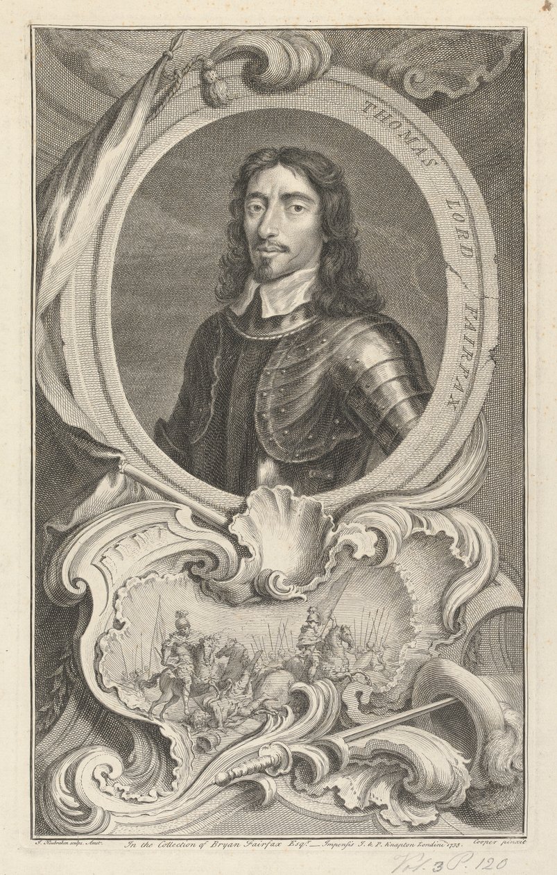 Thomas Fairfax, 3. lord Fairfax z Cameronu od Jacobus Houbraken