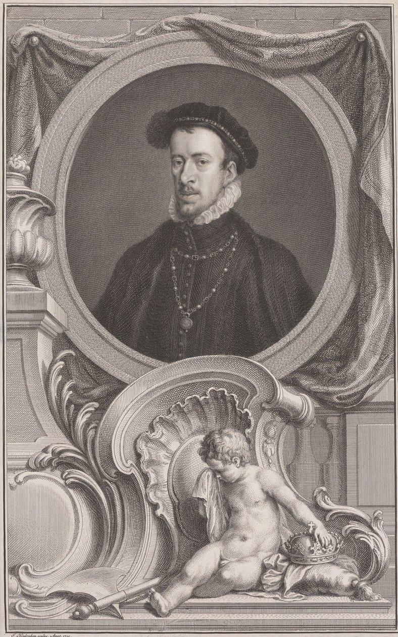 Thomas Howard, vévoda z Norfolku od Jacobus Houbraken