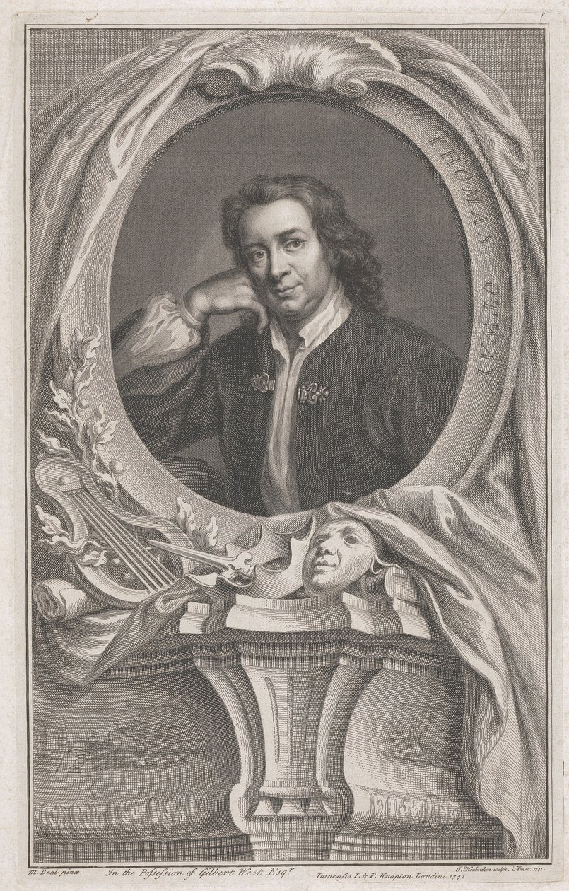 Thomas Otway od Jacobus Houbraken