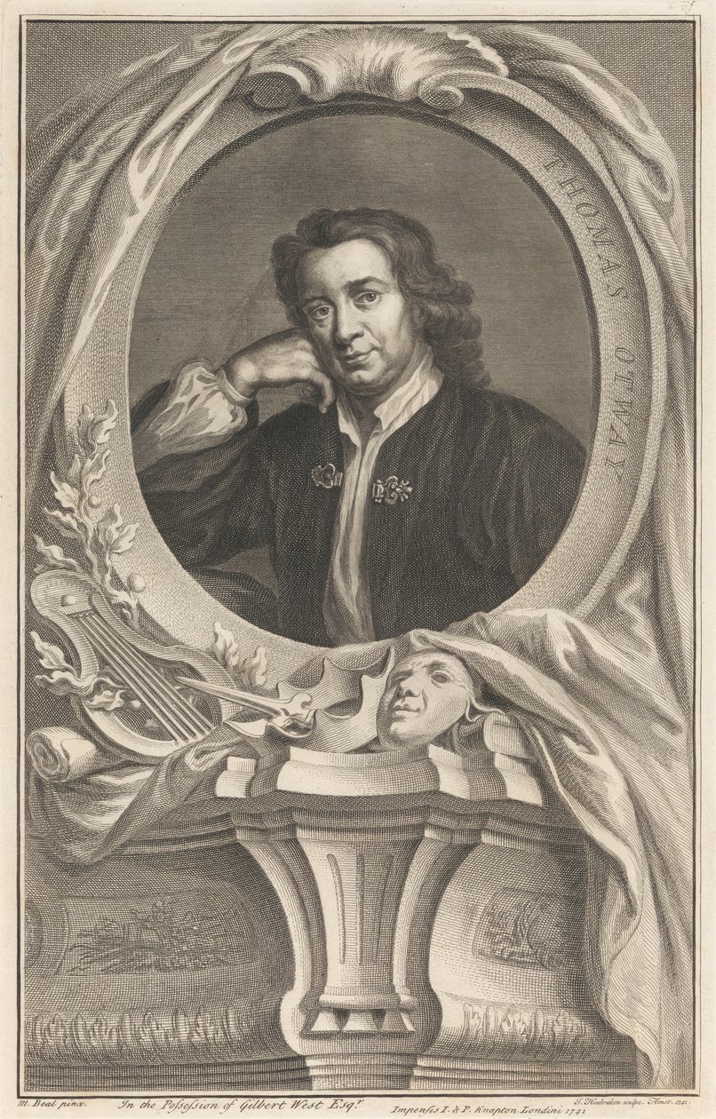 Thomas Otway od Jacobus Houbraken
