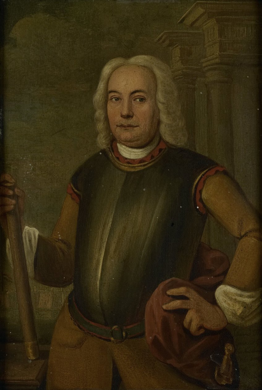 Portrét Johannese Thedense, generálního guvernéra Nizozemské Východoindické společnosti od Jacobus Oliphant