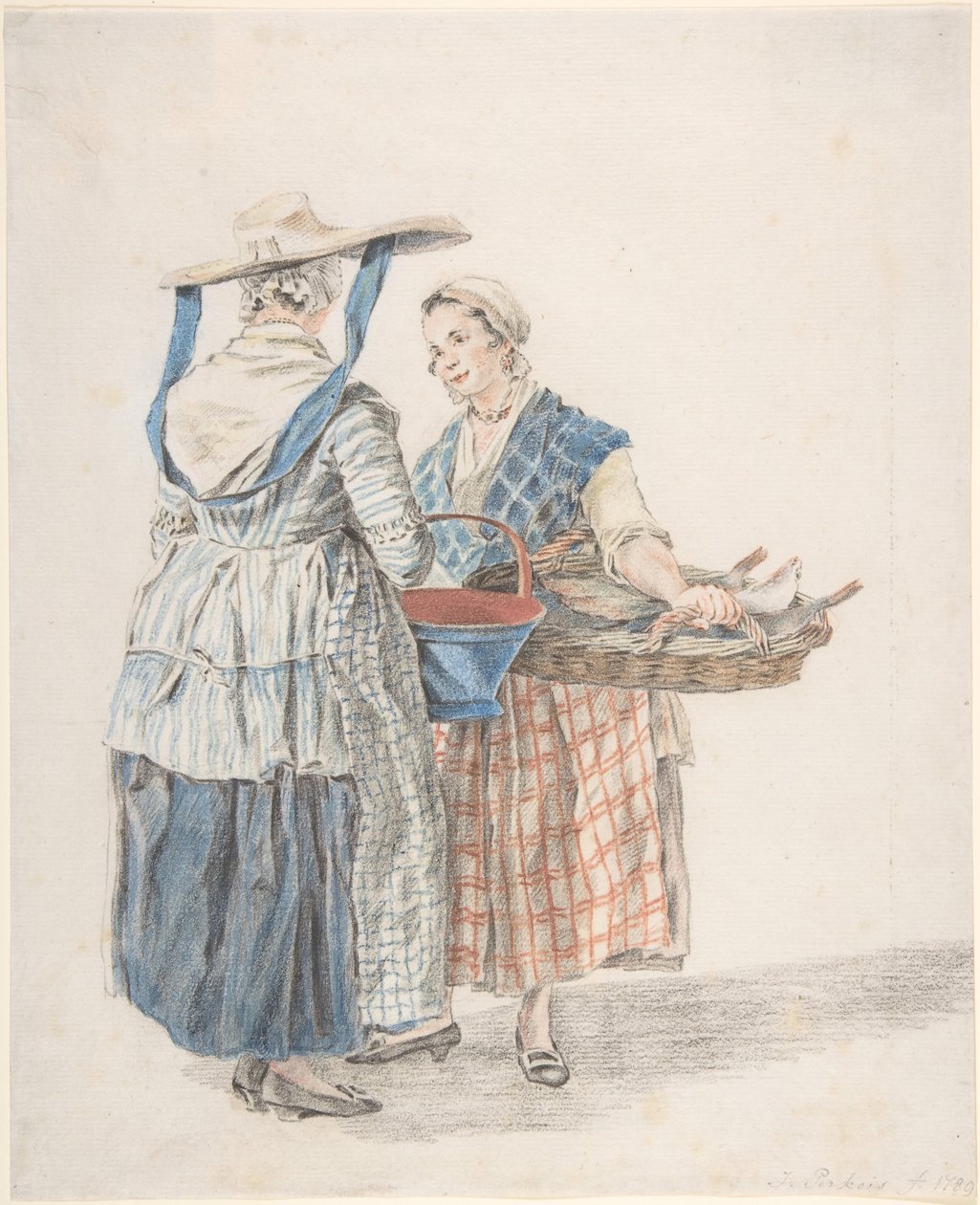 Dvě tržní ženy, 1789. od Jacobus Perkois