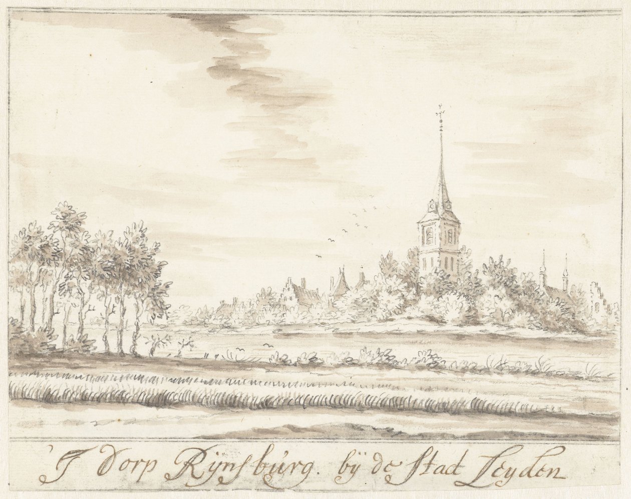 Vesnice Rijnsburg od Jacobus Stellingwerff