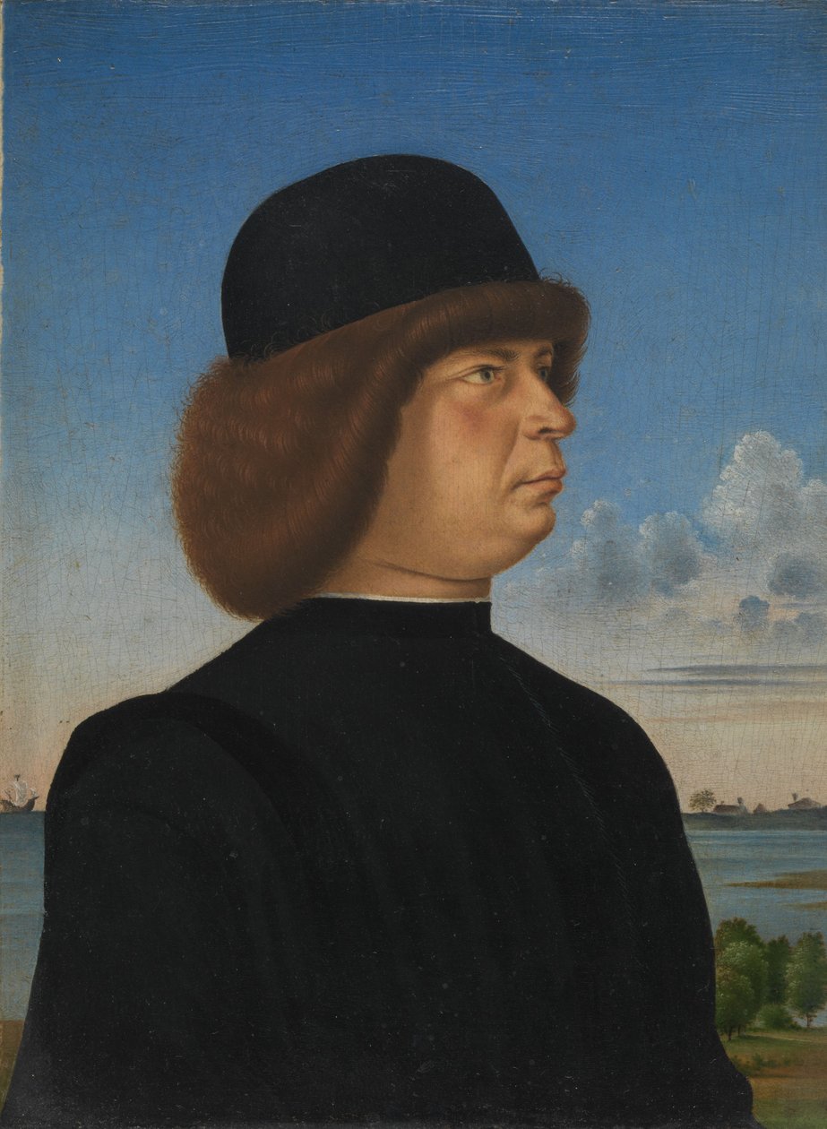 Portrét Alvise Contariniho, kolem 1485-95 (olej na dřevě) od Jacometto (attr. to) Veneziano