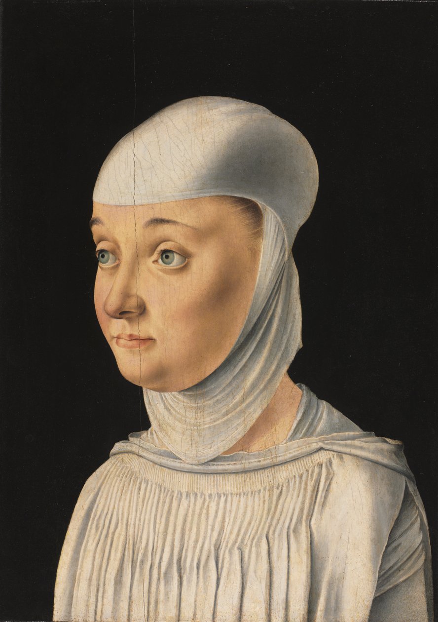Portrét ženy, možná novice ze San Secondo, c. 1490. od Jacometto Veneziano