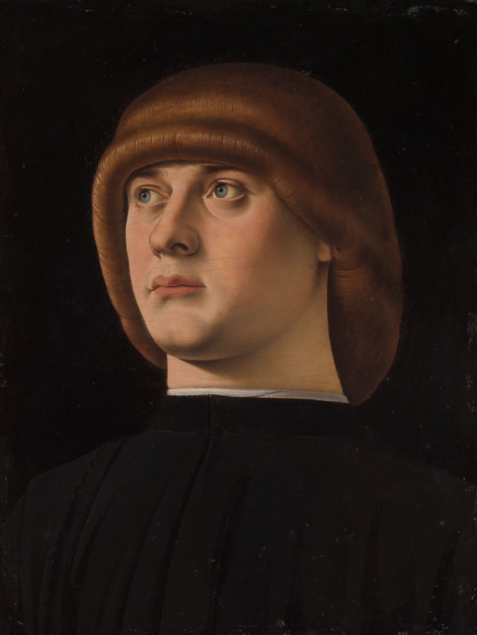Portrét mladého muže, 80. léta 14. století. od Jacometto Veneziano