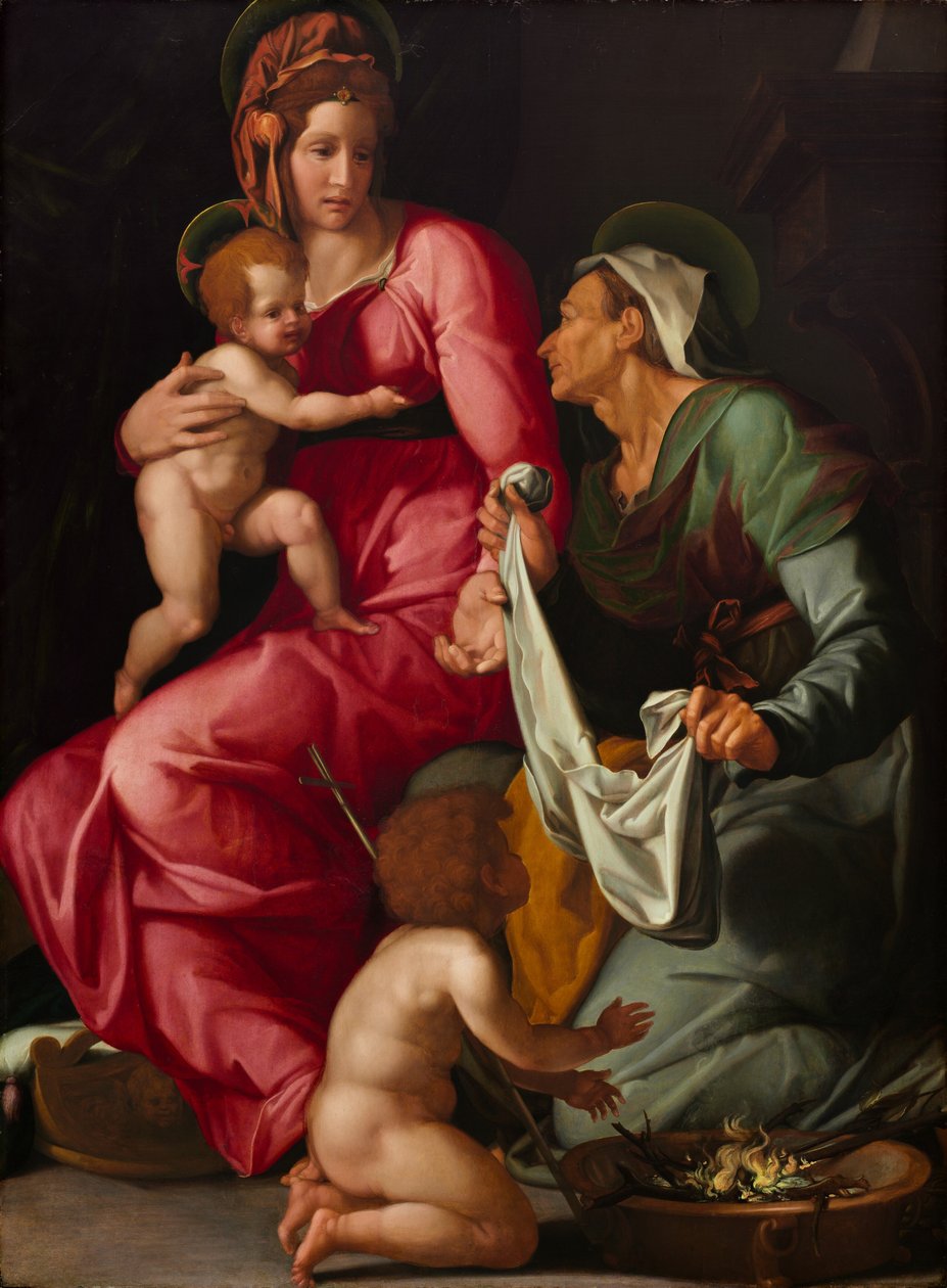 Madona s dítětem se svatou Alžbětou a svatým Janem Křtitelem, c. 1535. od Jacopino del Conte