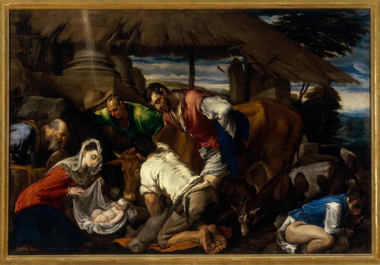 Klanění pastýřů, kolem 1562 od Jacopo Bassano
