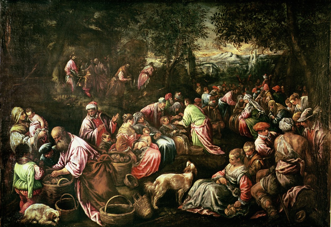 Krmení pěti tisíc od Jacopo Bassano