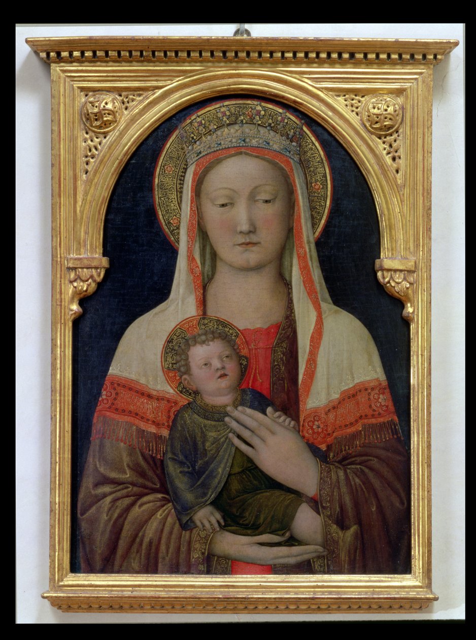 Madonna a dítě (tempera na panelu) od Jacopo Bellini