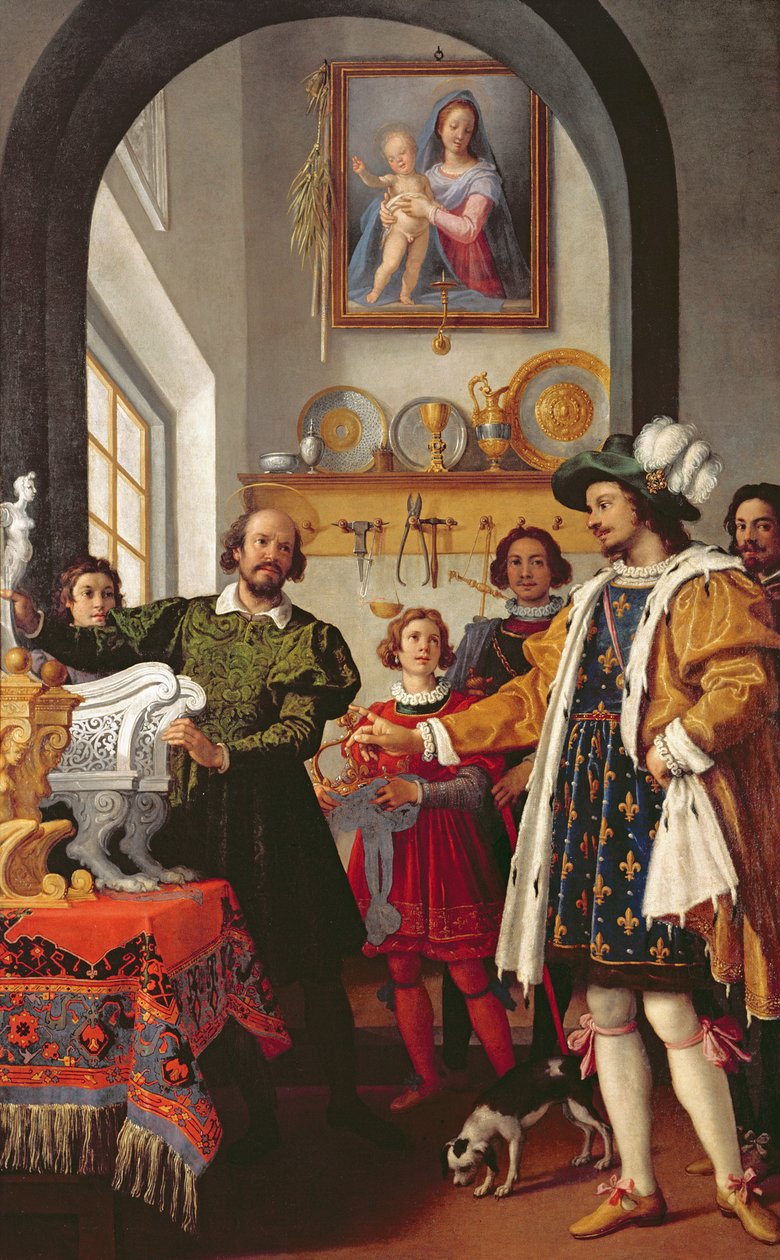 Poctivost svatého Eligia, 1614 od Jacopo Chimenti Empoli