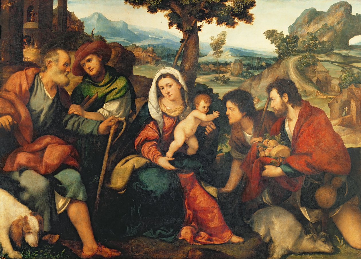 Klanění pastýřů od Jacopo Palma