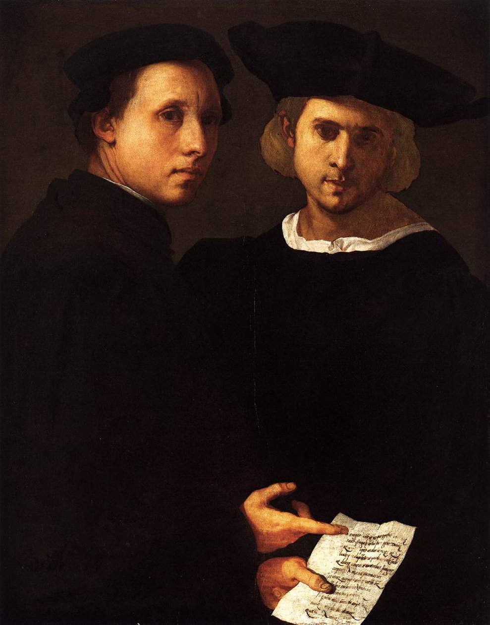 Portrét dvou přátel od Jacopo Pontormo