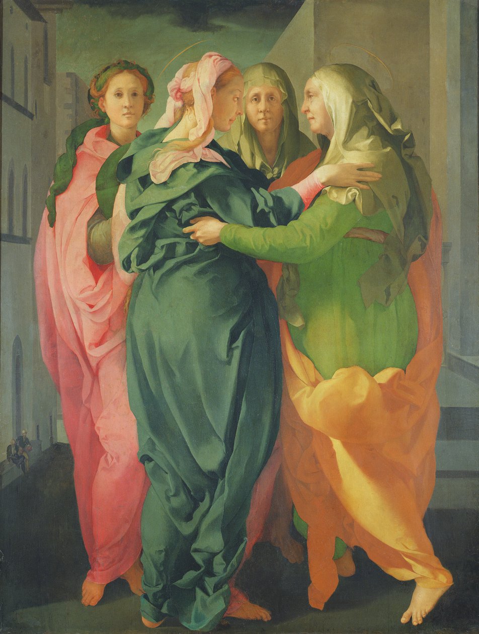 Návštěva, 1528-30 (podrobnosti viz 208284 a 60439) od Jacopo Pontormo