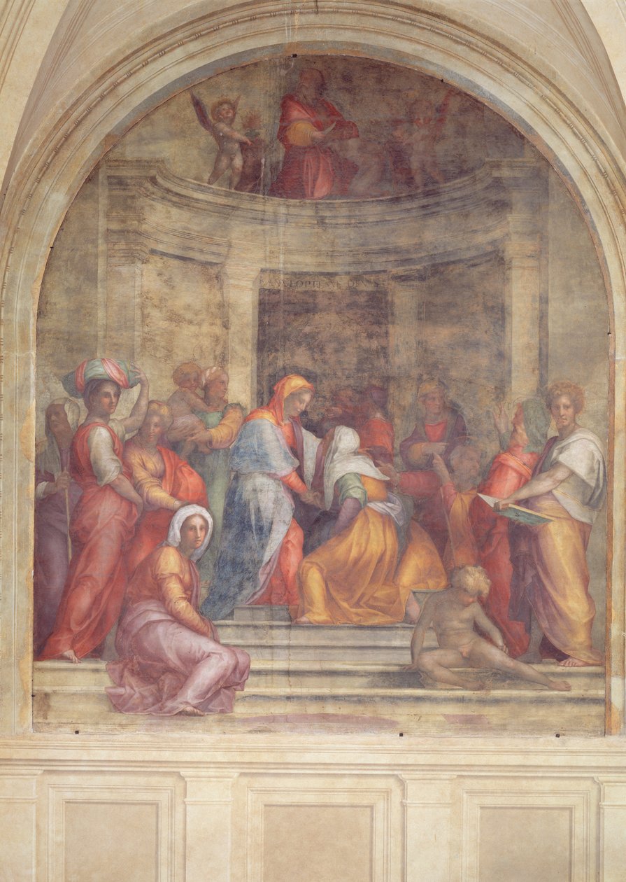 Navštívení z kláštera, 1516 od Jacopo Pontormo