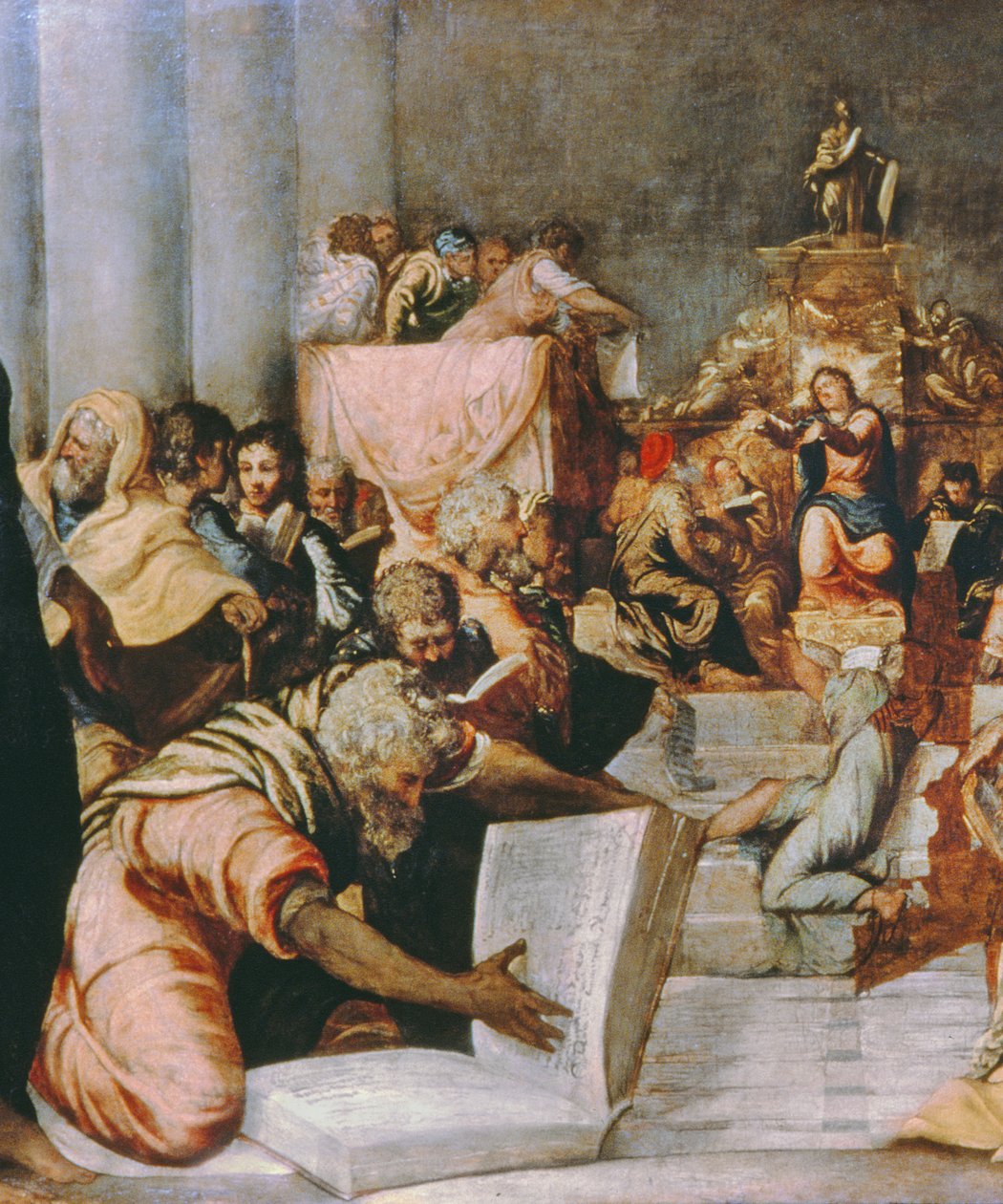 Kristus mezi lékaři, počátek 40. let 16. století od Jacopo Robusti Tintoretto