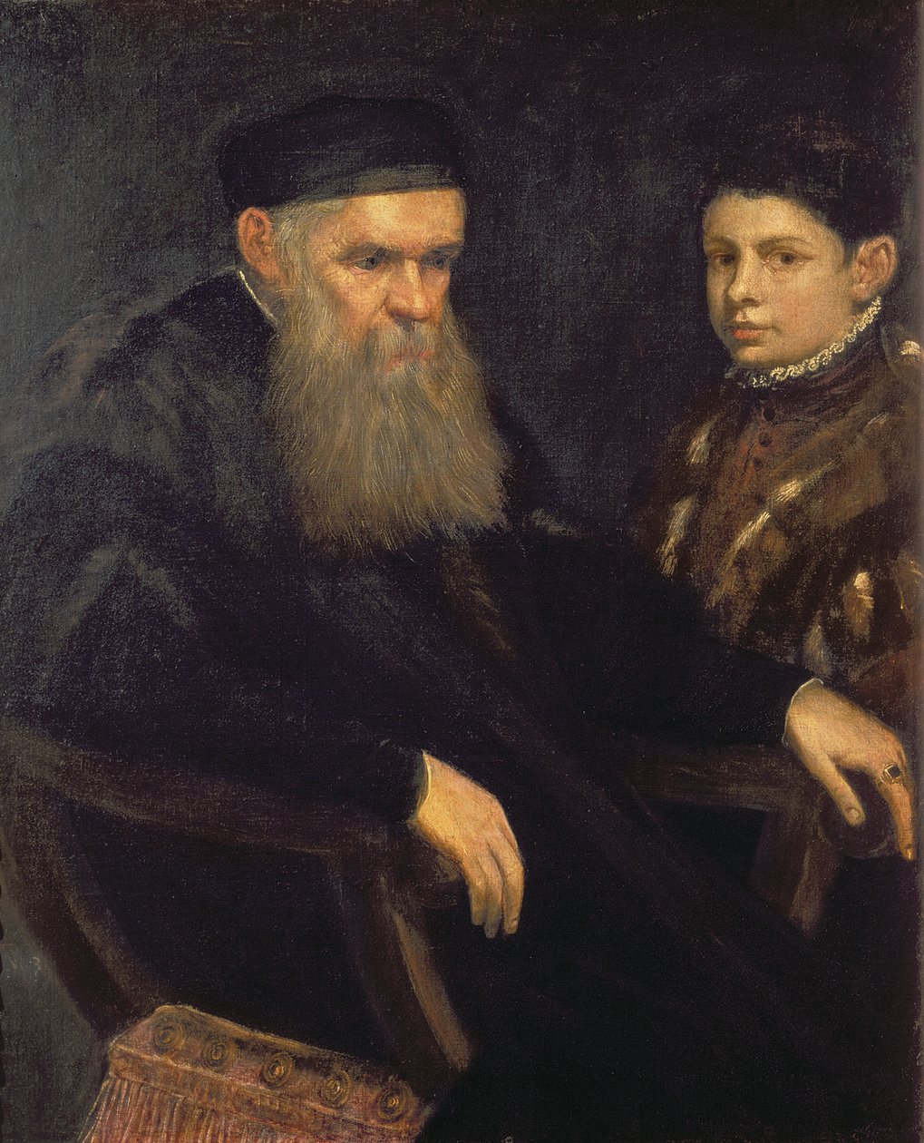 Starý muž a jeho sluha, 1565 od Jacopo Robusti Tintoretto