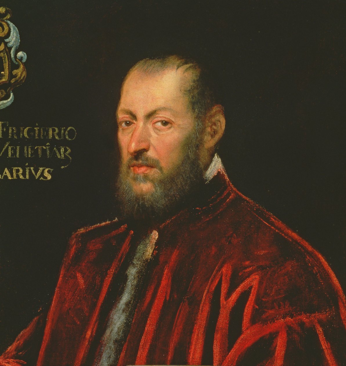 Portrét Andrey Friziera, velkého kancléře Benátek od Jacopo Robusti Tintoretto