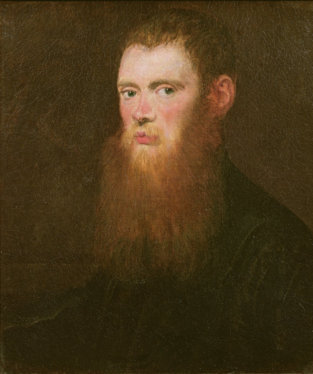Portrét vousatého muže, považovaného za Lorenza Soranza od Jacopo Robusti Tintoretto