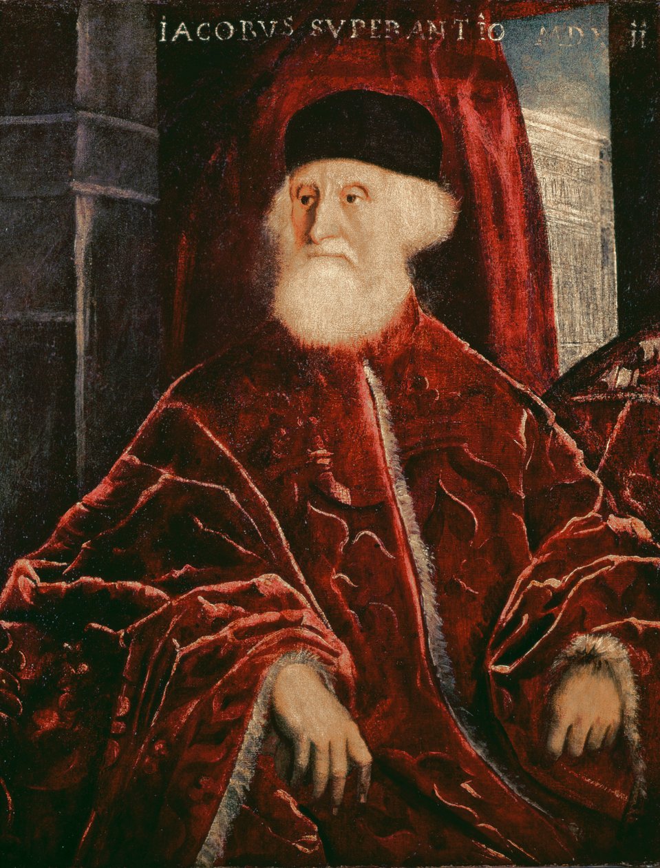 Portrét prokurátora Jacopo Soranzo (1466-1551) 1550 od Jacopo Robusti Tintoretto