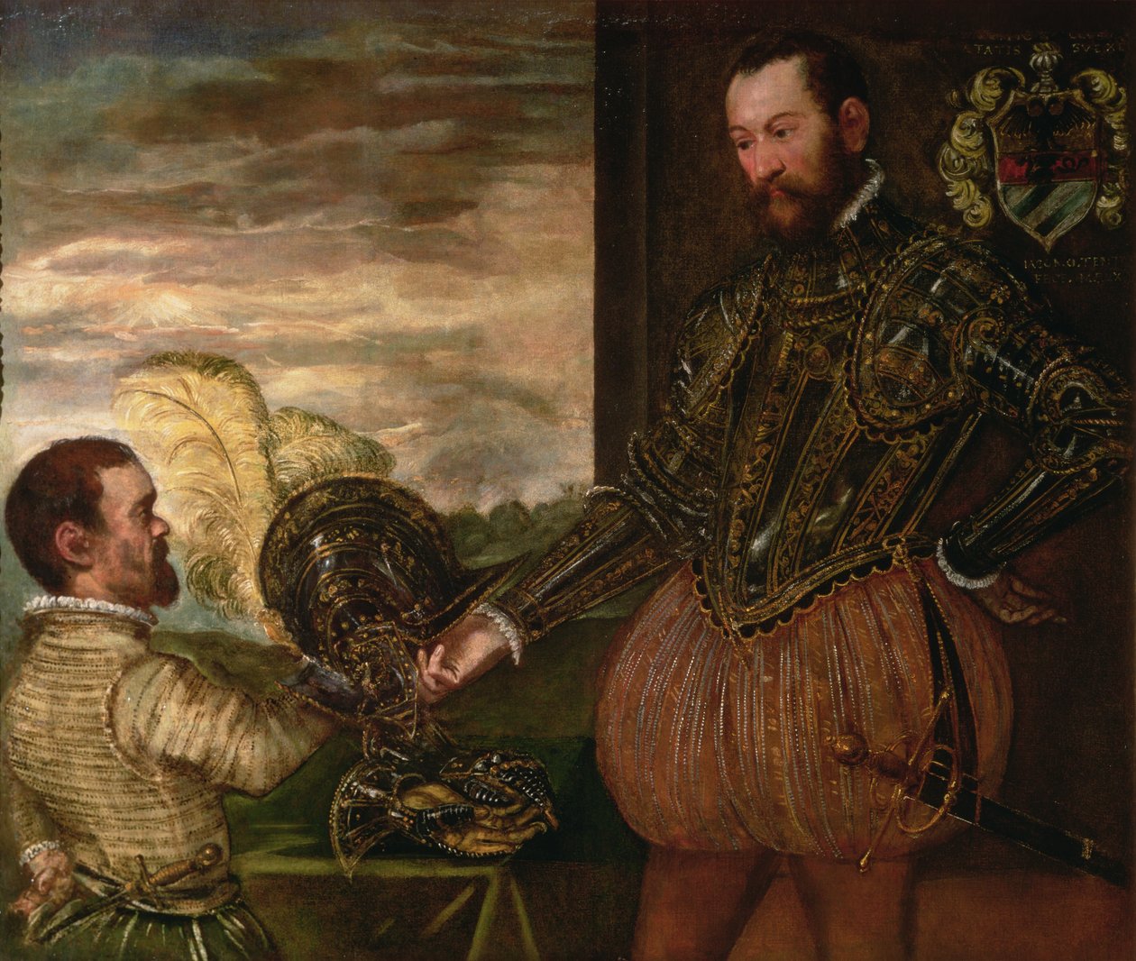 Scipio Clusone s trpasličím komorníkem od Jacopo Robusti Tintoretto