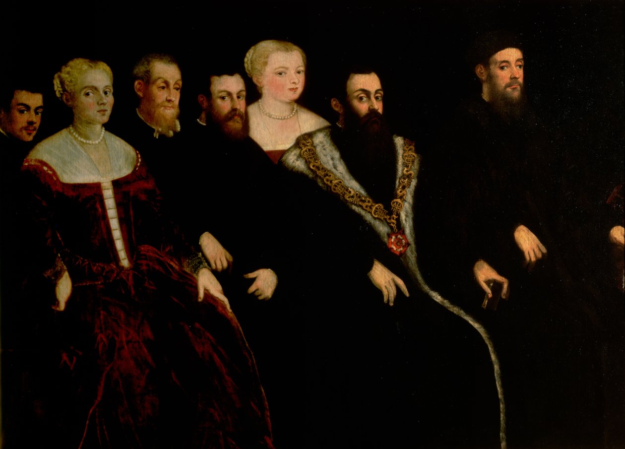 Sedm členů rodiny Soranzo (viz také 70478) od Jacopo Robusti Tintoretto