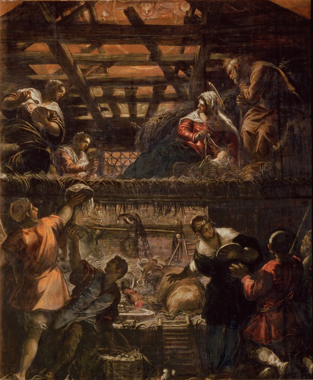 Klanění pastýřů, 1578-81 od Jacopo Robusti Tintoretto