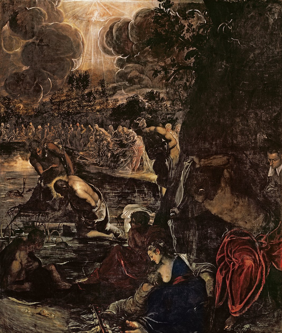 Křest Kristův od Jacopo Robusti Tintoretto